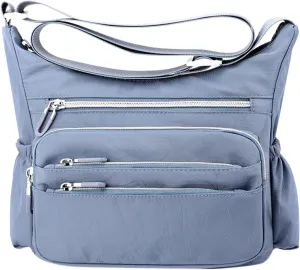 Women's Trendy Purses Vegan Leather Hobo Handbags Lightweight Quilted Fabric Handbags for Women Transparent Bag(BU1)