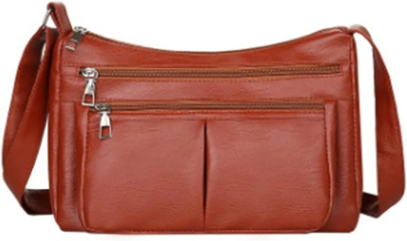 Women's Trendy Purses Vegan Leather Hobo Handbags Small Quilted Crossbody Bags for Women Womens Shoulder Purse(Brown)