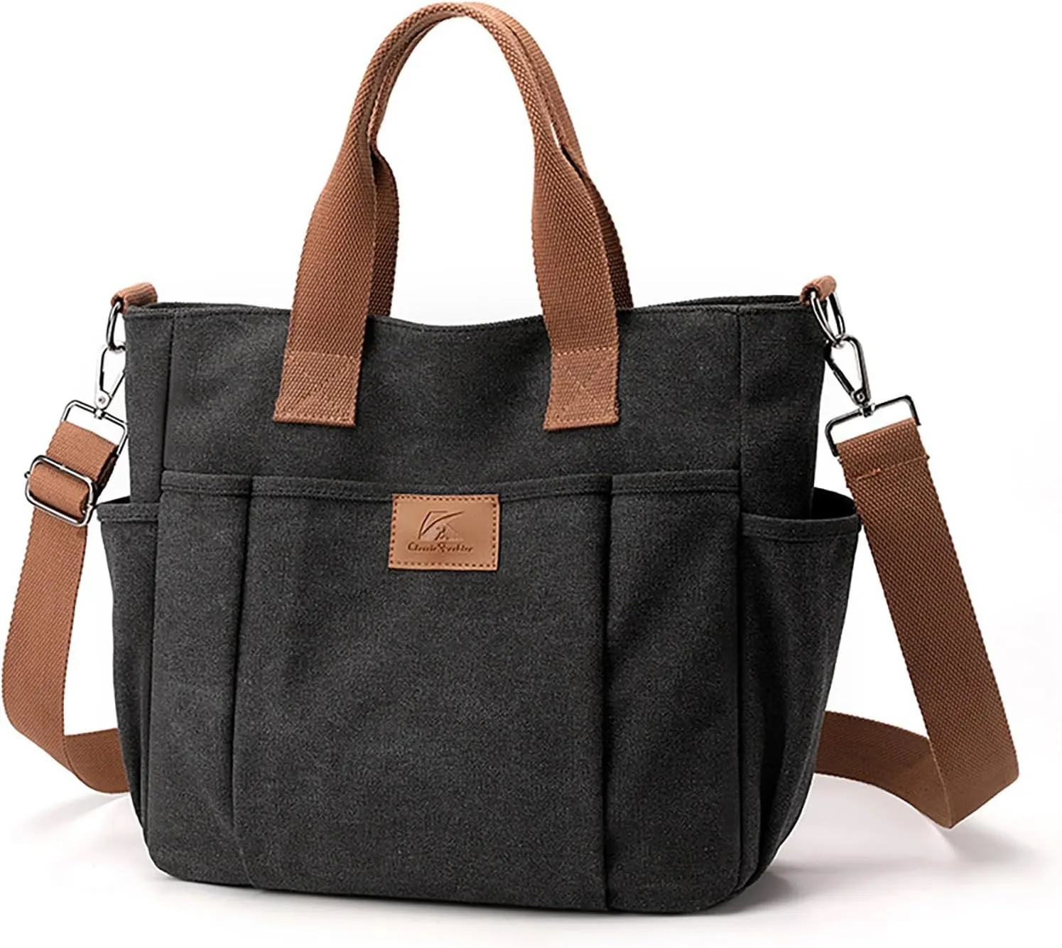 Women's Trendy Purses Vegan Leather Hobo Handbags Women's Shoulder Bags Tote Satchel Cute Spring Purse(Black)
