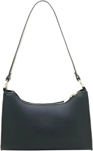 Women's Trendy Purses Vegan Leather Hobo Handbags Women's Shoulder Bags Tote Satchel Hobo Small Clear Backpacks(Black)