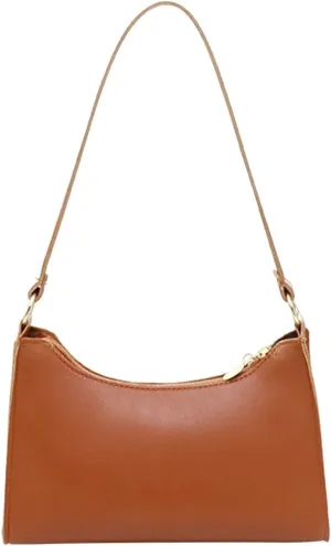Women's Trendy Purses Vegan Leather Hobo Handbags Women's Shoulder Bags Tote Satchel Hobo Small Clear Backpacks(Brown)