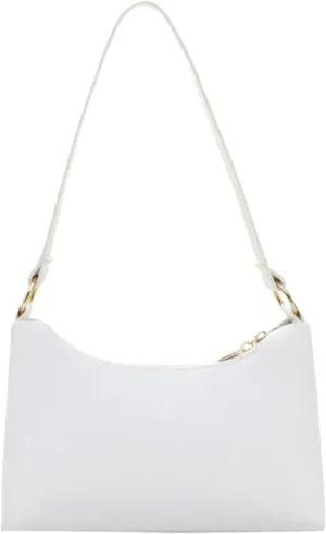 Women's Trendy Purses Vegan Leather Hobo Handbags Women's Shoulder Bags Tote Satchel Hobo Small Clear Backpacks(White)