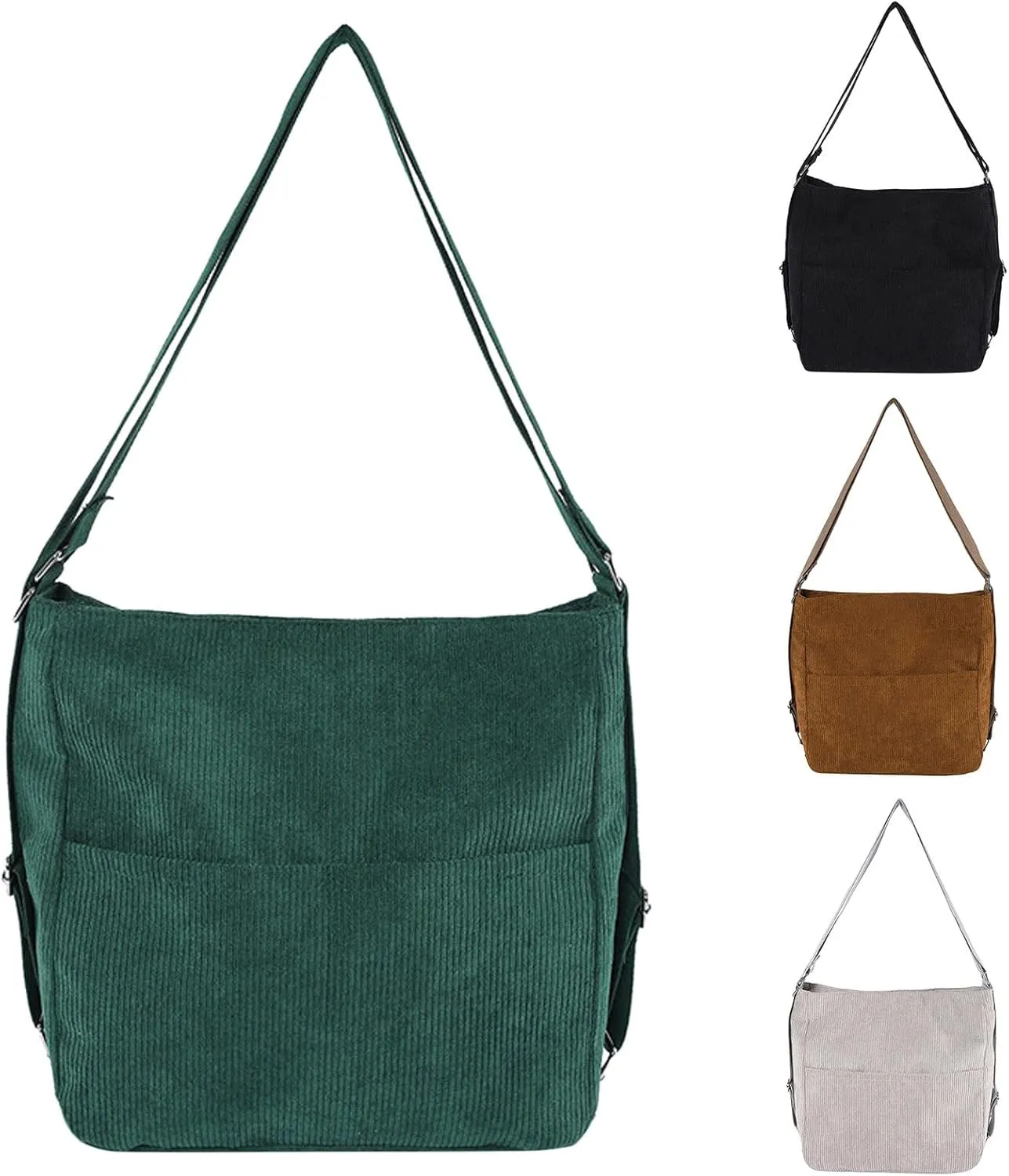 Women's Trendy Purses Vegan Leather Hobo Handbags Women's Shoulder Bags Tote Satchel Hobo Travel Bag with Zipper(Brown)