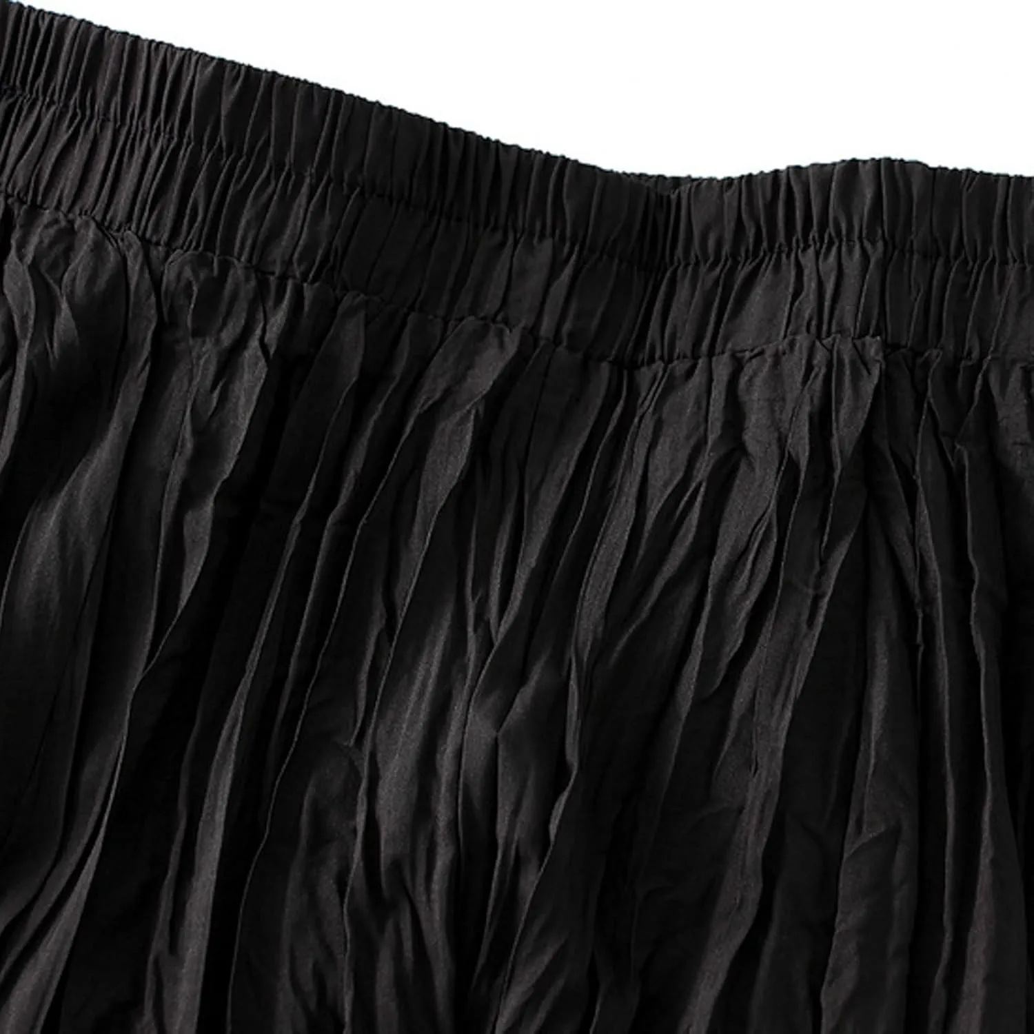 Womens Tulle Ruffle Pleated Skirts Fashion Solid Versatile A Line Maxi Skirt Holiday High Waisted Reversible Skirts