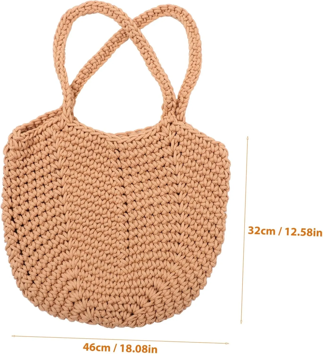 Woven Tote Bag for Women Lightweight Cotton Rope Beach Handbag Versatile for Daily Use present for