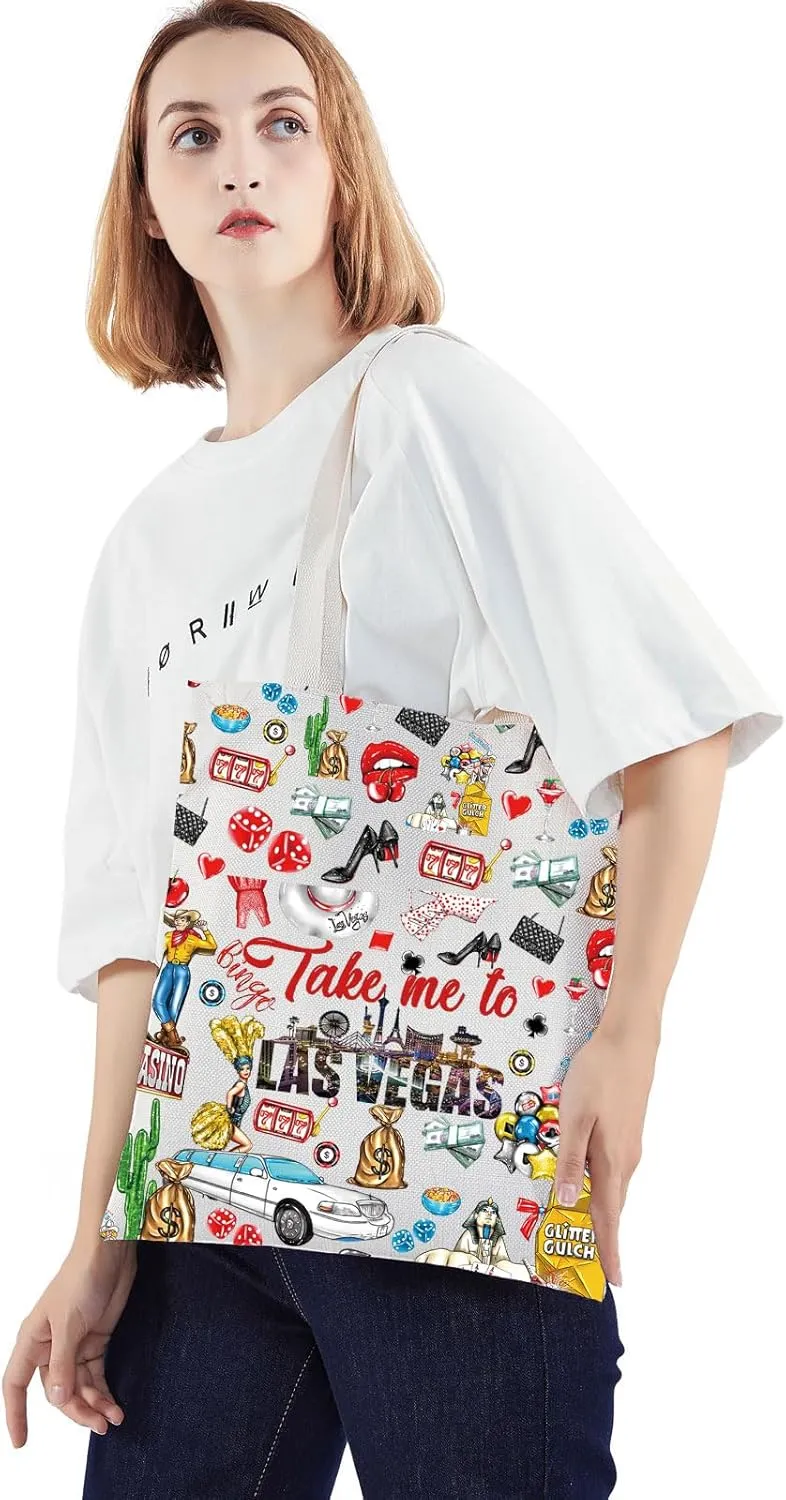 WZMPA Las Vegas Travel Cosmetic Bag Las Vegas Trip Gifts Take Me To Las Vegas Casino Makeup Zipper Pouch Bag Las Vegas City Merchandise (To Las Vegas-T)