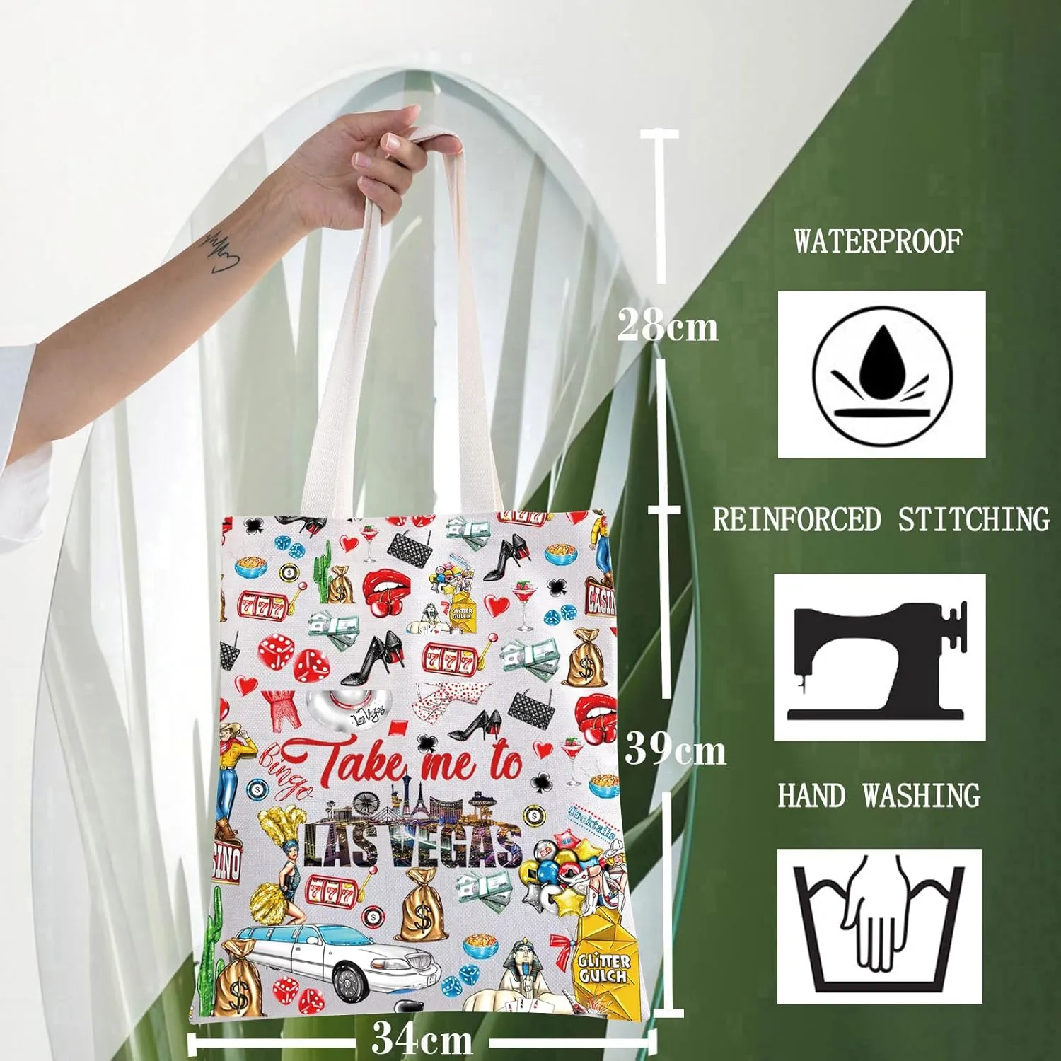 WZMPA Las Vegas Travel Cosmetic Bag Las Vegas Trip Gifts Take Me To Las Vegas Casino Makeup Zipper Pouch Bag Las Vegas City Merchandise (To Las Vegas-T)