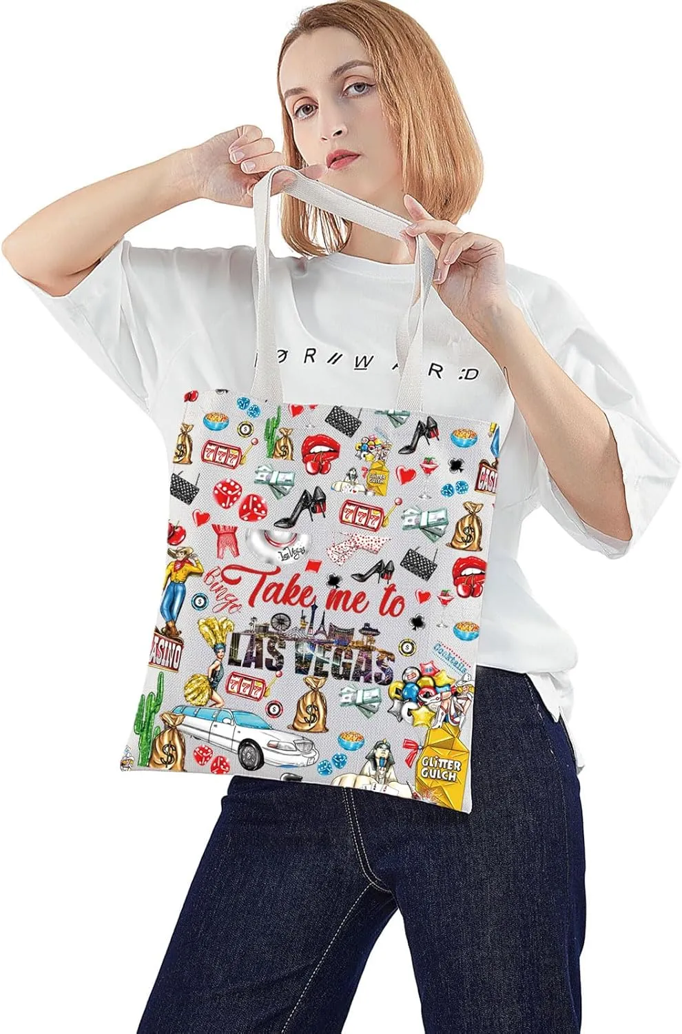 WZMPA Las Vegas Travel Cosmetic Bag Las Vegas Trip Gifts Take Me To Las Vegas Casino Makeup Zipper Pouch Bag Las Vegas City Merchandise (To Las Vegas-T)