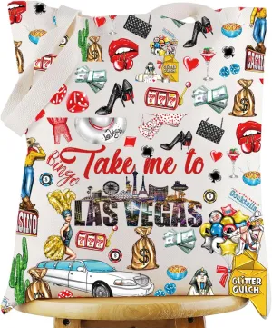 WZMPA Las Vegas Travel Cosmetic Bag Las Vegas Trip Gifts Take Me To Las Vegas Casino Makeup Zipper Pouch Bag Las Vegas City Merchandise (To Las Vegas-T)