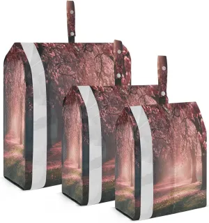 xigua Cherry Blossom Tree 3 Set Compression Packing Cubes for Travel,Travel Essentials for Carry on Luggage,Travel Accessories for Suitcase Organizer Bags Set,Lightweight and foldable