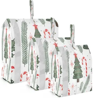 xigua Christmas Tree 3 Set Compression Packing Cubes for Travel,Travel Essentials for Carry on Luggage,Travel Accessories for Suitcase Organizer Bags Set,Lightweight and foldable
