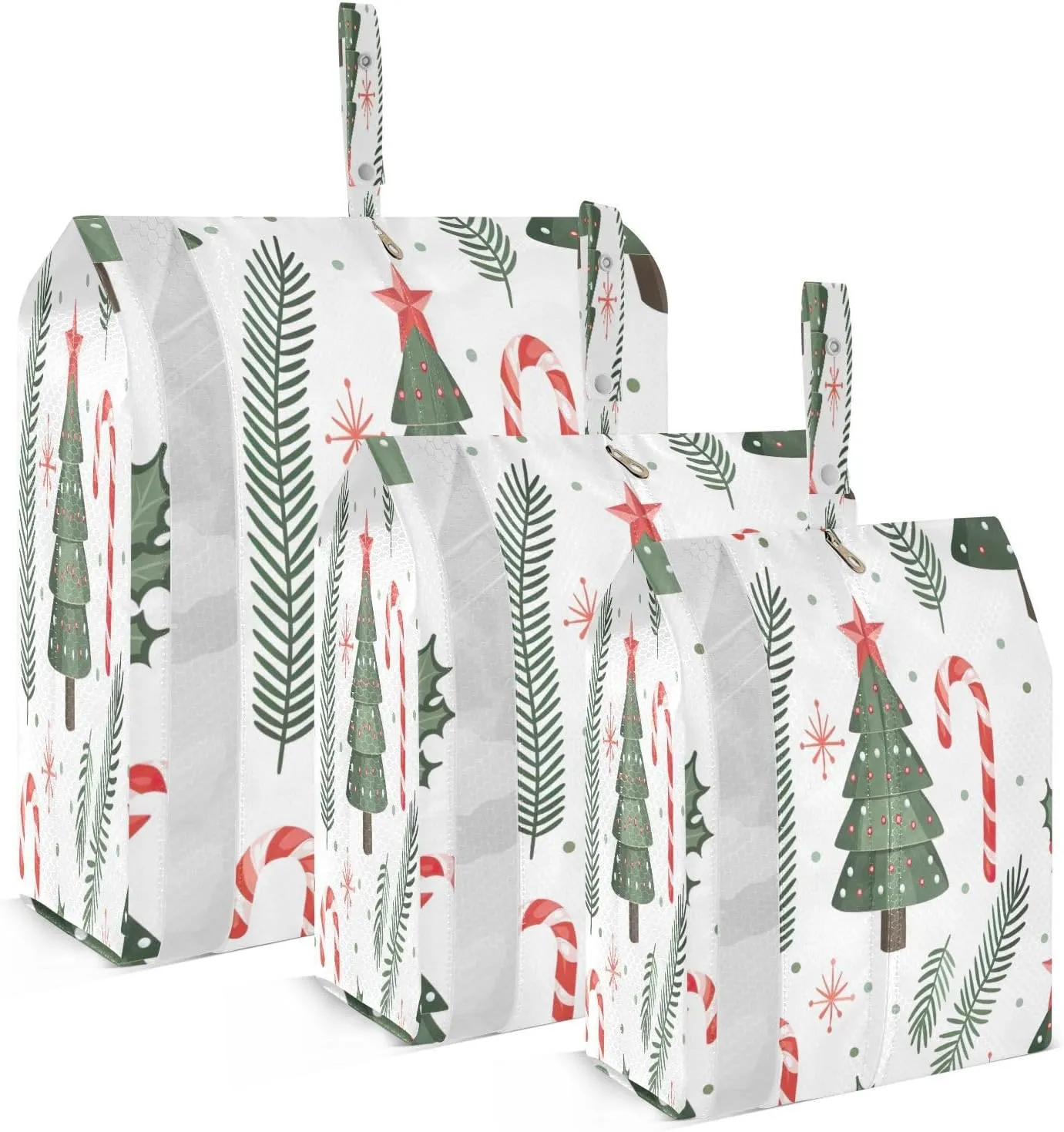 xigua Christmas Tree 3 Set Compression Packing Cubes for Travel,Travel Essentials for Carry on Luggage,Travel Accessories for Suitcase Organizer Bags Set,Lightweight and foldable