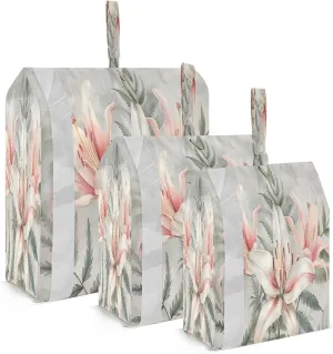 xigua Flower 3 Set Compression Packing Cubes for Travel,Travel Essentials for Carry on Luggage,Travel Accessories for Suitcase Organizer Bags Set,Lightweight and foldable