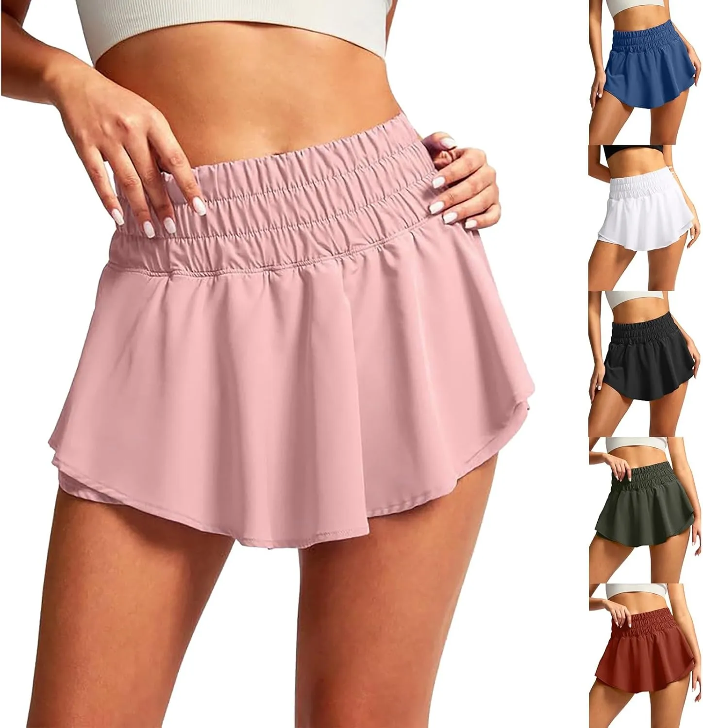 XOWRTE Womens Tennis Skirt Pleated Athletic Skirts with Pockets Shorts High Waisted Golf Skort Skirtsfor Workout Pickleball