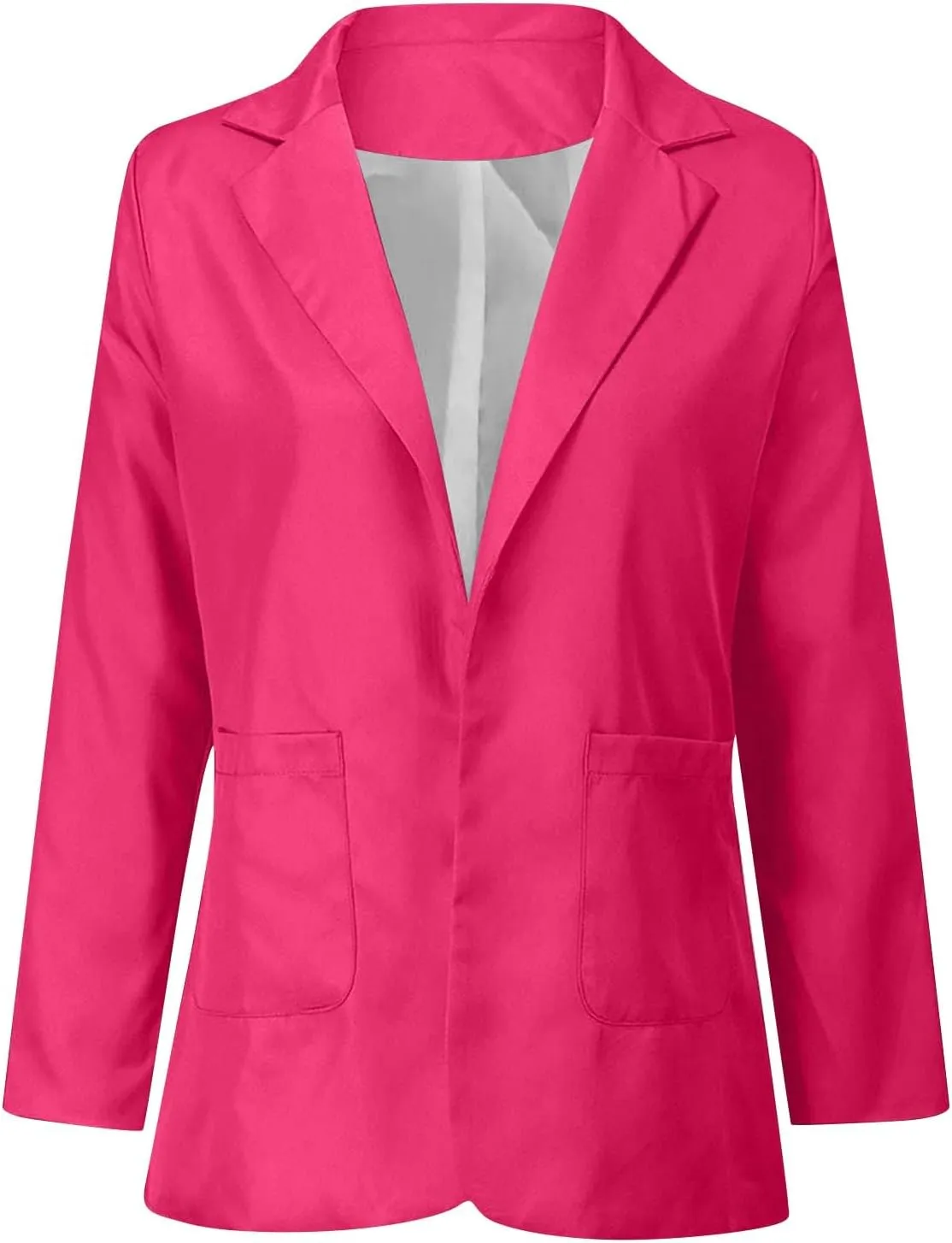 ZEFOTIM Women Blazer Fitted Fashion Plus Size Floral/Striped Coat Trendy Business 2024 Blazer