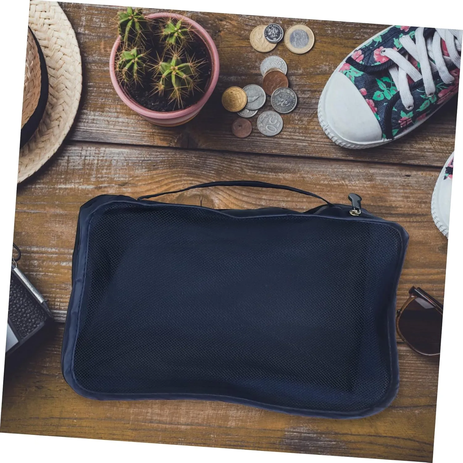 Zerodeko Oxford Fabric Storage Bag Set 6pcs Window-design for Easy Access Versatile Storage