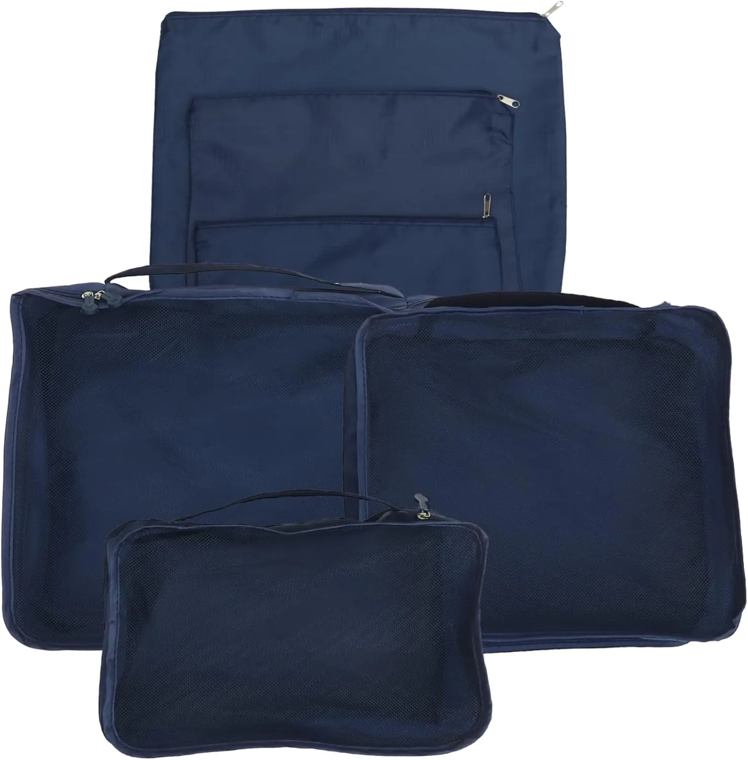 Zerodeko Oxford Fabric Storage Bag Set 6pcs Window-design for Easy Access Versatile Storage