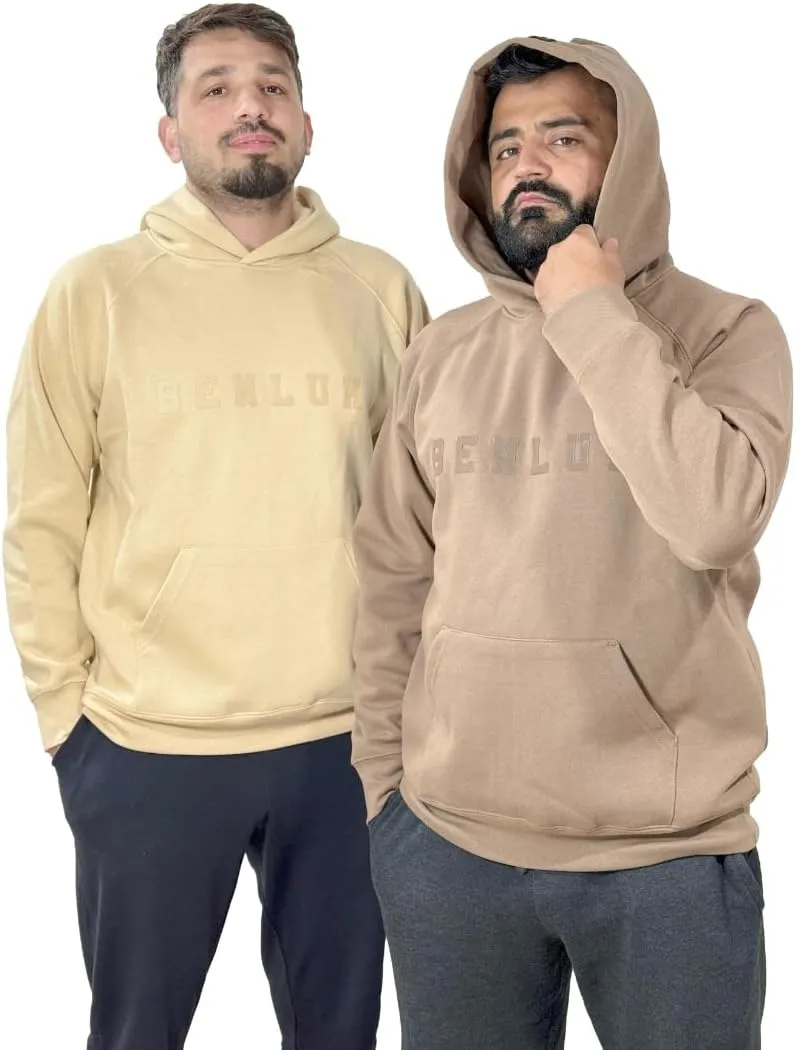 Zhirxo Mens and Womens Oversized Hoodie - Casual Cotton Pullover Sweatshirt - Long Sleeve Fashion Wear